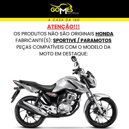 Imagem de Asa (Aba) Tanque Cg Fan 160 2022 / 2024 + Tampa Lateral Farol Completo Rabeta Traseira