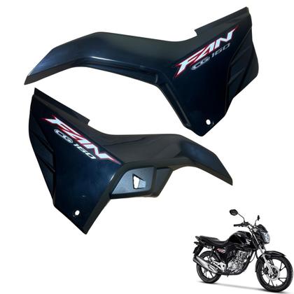 Imagem de Asa (Aba) Tanque Cg Fan 160 2022 / 2024 + Tampa Lateral Farol Completo Rabeta Traseira