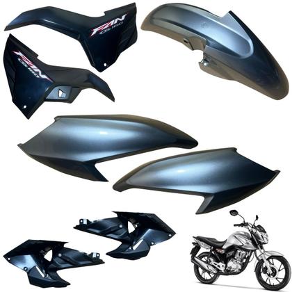 Imagem de Asa (aba) Tanque Cg Fan 160 2022 / 2024 + Tampa Lateral Rabeta Traseira Paralama Dianteiro