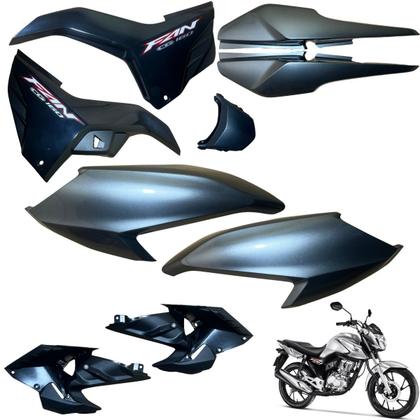 Imagem de Asa (aba) Tanque Cg Fan 160 2022 / 2024 + Tampa Lateral Rabeta Traseira Paralama Dianteiro