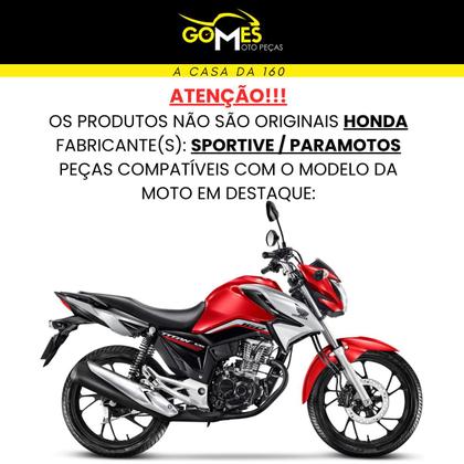 Imagem de Asa (Aba) Tanque Cg Tiitan 160 Modelo 2022 / 2024 + Tampa Lateral Rabeta Traseira 3 Peças