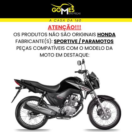 Imagem de Asa (aba) Tanque Cg Titan 150 Modelo 2014 / 2015 + Farol Completo Com Aranha Paralama Dianteiro Rabeta Traseira 3 Peças