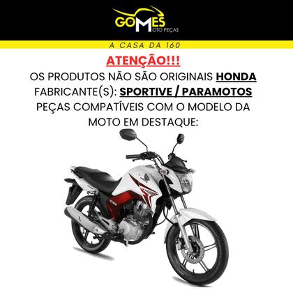 Imagem de Asa (Aba) Tanque Cg Titan 150 Modelo 2014 / 2015 + Rabeta Tubarão Traseira 3 Peças