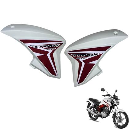 Imagem de Asa (Aba) Tanque Cg Titan 150 Modelo 2014 / 2015 + Rabeta Tubarão Traseira 3 Peças