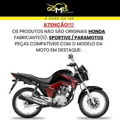 Imagem de Asa (Aba) Tanque Cg Titan 150 Modelo 2014 / 2015 + Rabeta Tubarão Traseira 3 Peças