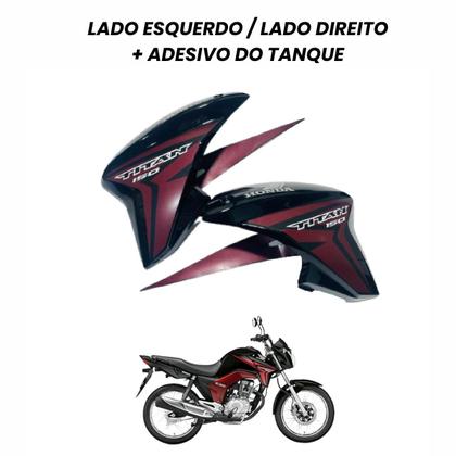 Asa (Aba) Tanque Cg Titan 150 Modelo 2014 / 2015 Sem Os Complementos Internos - Sportive Imagem de Asa (Aba) Tanque Cg Titan 150 Modelo 2014 / 2015 Sem Os Complementos Internos