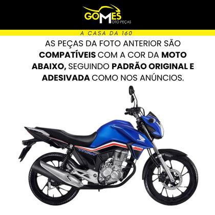 Asa (Aba) Tanque Cg Titan 160 2016 até 2021 + Par Complementos internos - Sportive Imagem de Asa (Aba) Tanque Cg Titan 160 2016 até 2021 + Par Complementos internos