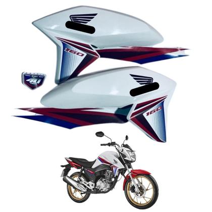 Asa (Aba) Tanque Cg Titan 160 2016 até 2021 + Rabeta Tubarão Traseira 3 peças - SPORTIVE / PARAMOTOS Imagem de Asa (Aba) Tanque Cg Titan 160 2016 até 2021 + Rabeta Tubarão Traseira 3 peças
