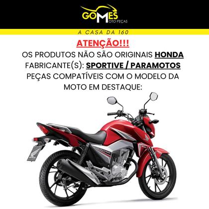 Imagem de Asa (Aba) Tanque Cg Titan 160 2016 até 2021 + Tampa Lateral Farol Completo Rabeta Traseira 3 Peças