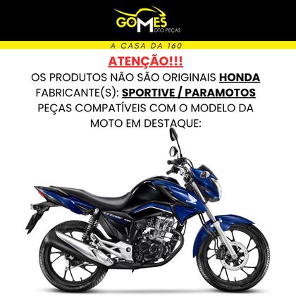 Imagem de Asa (aba) Tanque Cg Titan 160 Modelo 2022 / 2024 + Tampa Lateral Farol Completo Rabeta Traseira 3 Peças
