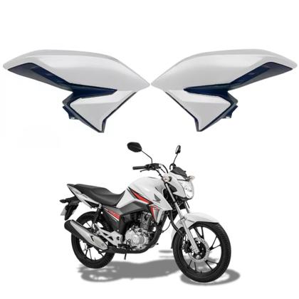 Asa Aba Tanque Lateral Honda Cg Titan 160 Aleta Branco Ross 2022 2023 2024 - Paramotos Imagem de Asa Aba Tanque Lateral Honda Cg Titan 160 Aleta Branco Ross 2022 2023 2024
