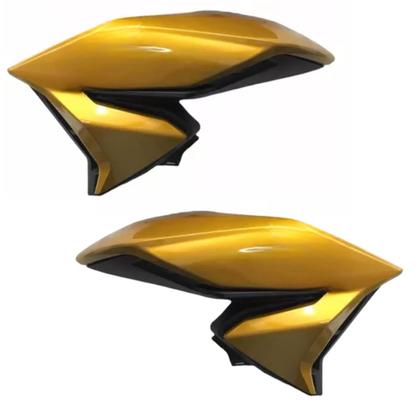 Imagem de Asa Aba Tanque Lateral Honda Cg Titan 160 Aleta Dourado Amarelo Caju 2022