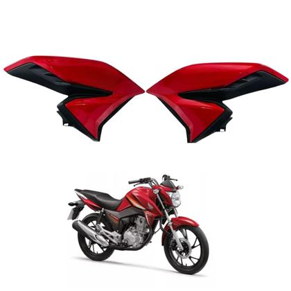 Asa Aba Tanque Lateral Honda Cg Titan 160 Aleta Vermelho maceió 2022 2023 2024 - Paramotos Imagem de Asa Aba Tanque Lateral Honda Cg Titan 160 Aleta Vermelho maceió 2022 2023 2024