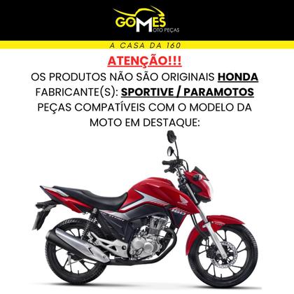 Imagem de Asa do Tanque Cg Titan 160 Vermelha 2018 Com Par de Complementos Internos