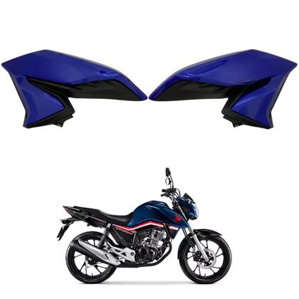 Asa Tanque Aba Lateral Aleta Honda Cg Titan 160 Azul Cruzeiro 2022 2023 2024 - Paramotos Imagem de Asa Tanque Aba Lateral Aleta Honda Cg Titan 160 Azul Cruzeiro 2022 2023 2024