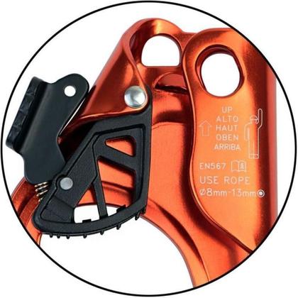 Imagem de Ascensor Punho Jumar Ce Uiaa Anodizado Esquerdo Laranja