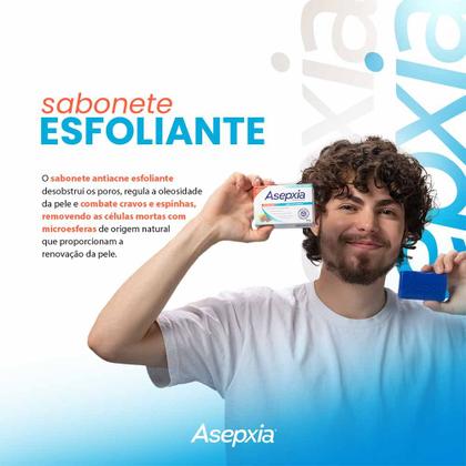 Imagem de Asepxia Sabonete em Barra Esfoliante Ação Anti Cravos