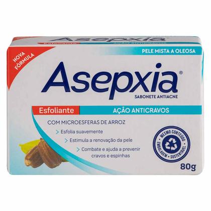 Imagem de Asepxia Sabonete em Barra Esfoliante Ação Anti Cravos