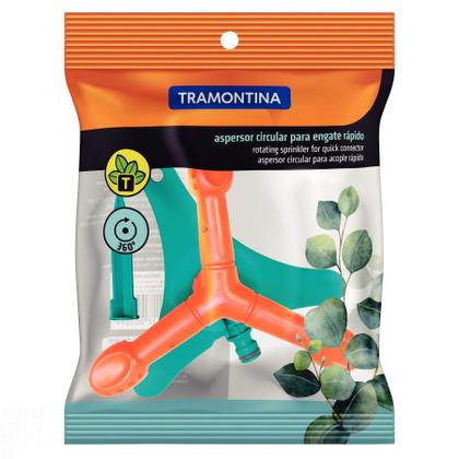 Imagem de Aspersor Circular para Engate Rápido Tramontina com Base de Apoio e Pontalete