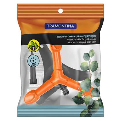 Imagem de Aspersor Circular para Engate Rápido Tramontina com Base de Apoio e Pontalete