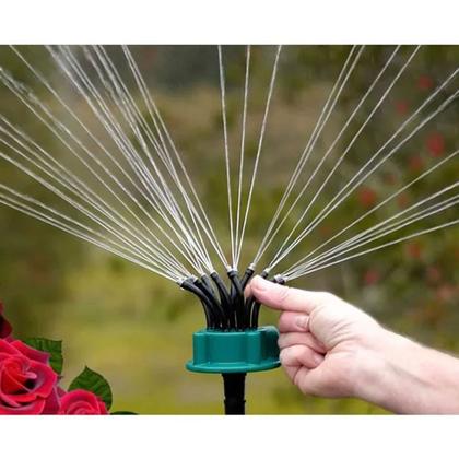 Imagem de Aspersor Pulverizador 360 Graus Irrigaçao Jardim Quintal Canteiro Mangueira Rega Plantaçao Gramado Horta Ar Livre