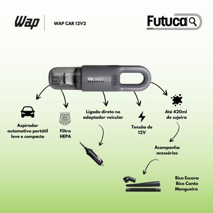 Imagem de Aspirador automotivo wap car 12v2