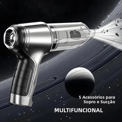 Imagem de Aspirador De Carro Sem Fio Portátil Com Forte Sucção E Soprador De Ar Para Eletrodomésticos