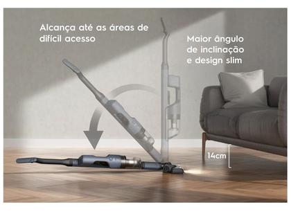 Imagem de Aspirador de Pó 2 em 1 Electrolux sem Fio a Bateria com Filtro HEPA 90W Efficient ERG019
