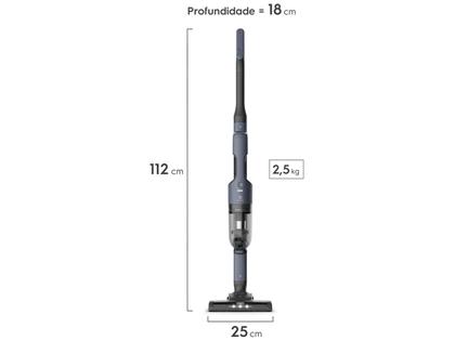 Imagem de Aspirador de Pó 2 em 1 Electrolux sem Fio a Bateria com Filtro HEPA 90W Efficient ERG019