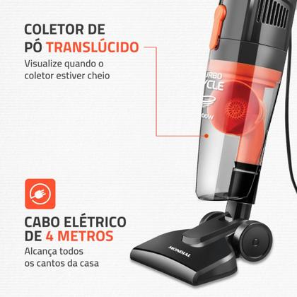 Imagem de Aspirador de pó 2 em 1 portátil e vertical 1.100 watts Turbo Cycle - AP-35 - Mondial