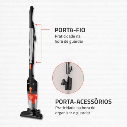 Aspirador de pó 2 em 1 portátil e vertical 1.100 watts Turbo Cycle - AP-35 - Mondial Imagem de Aspirador de pó 2 em 1 portátil e vertical 1.100 watts Turbo Cycle - AP-35 - Mondial