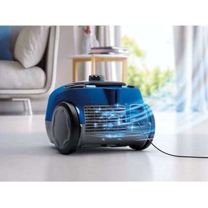 Imagem de Aspirador de Pó com Saco Electrolux 1400W Compacto Sonic com tripla filtragem Azul (SON10)