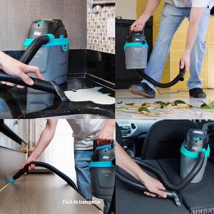 Imagem de Aspirador de Pó e Água 1400W Barril 5,5L Portátil Compacto 150 mbar Wap