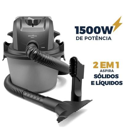 Imagem de Aspirador De Pó E água Britânia 6L 1500W BAS71 110V