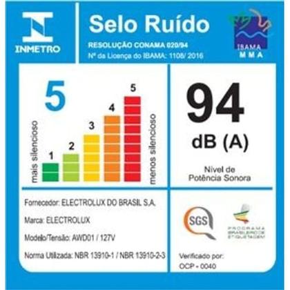 Imagem de Aspirador de Pó e Água Electrolux 1400W c/ Conjunto de Acessórios e Rodas 360 (AWD01)