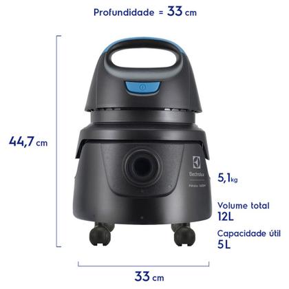 Imagem de Aspirador de Pó e Água Hidrolux 1400W 5 Litros AWD01 Electrolux
