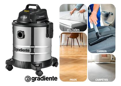 Imagem de Aspirador de pó e água inox multiuso com soprador 20l 1200w turbo Vac Pgac200 Gradiente
