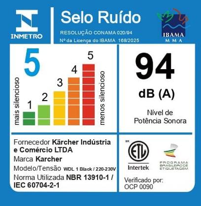 Imagem de Aspirador de Pó e Água Kärcher WDL 1 BLACK