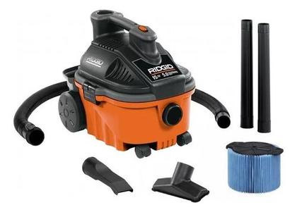 Aspirador De Pó Líquido Monofásico 5,0 hp 15 Litros 1080w Wd4075br Ridgid 220v Imagem de Aspirador De Pó Líquido Monofásico 5,0 hp 15 Litros 1080w Wd4075br Ridgid 220v
