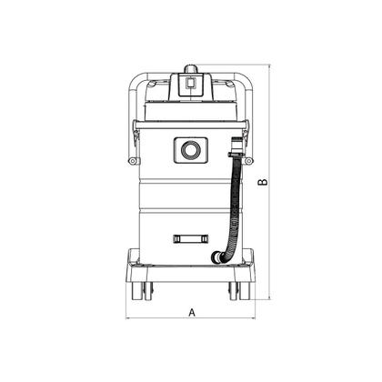 Imagem de Aspirador de Pó Para Sólidos e Líquidos 1400W 50 Litros 127V (44982/010) - Tramontina PRO
