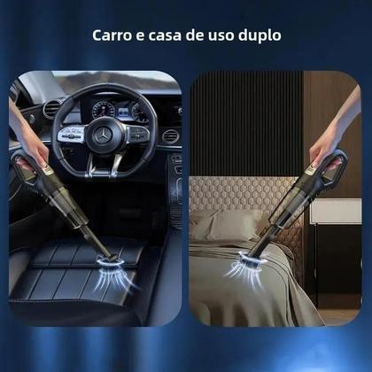 Imagem de Aspirador de Pó Portátil e Recarregável para Carro - Sucção Poderosa, Sem Fio