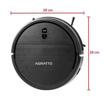 Imagem de Aspirador de Pó Robô 3 em 1 Varre Aspira e Passa Pano Praticci Premium Preto Bivolt Agratto