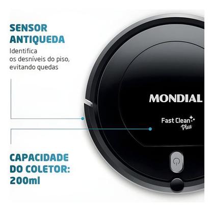 Imagem de Aspirador De Po Robô Multi Clean Mondial RB-03 Bivolt 30w