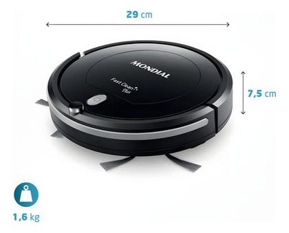 Imagem de Aspirador De Po Robô Multi Clean Mondial RB-03 Bivolt 30w