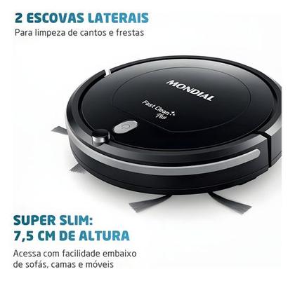 Imagem de Aspirador De Po Robô Multi Clean Mondial RB-03 Bivolt 30w