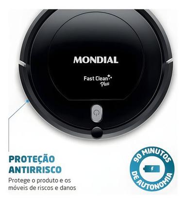 Imagem de Aspirador De Po Robô Multi Clean Mondial RB-03 Bivolt 30w