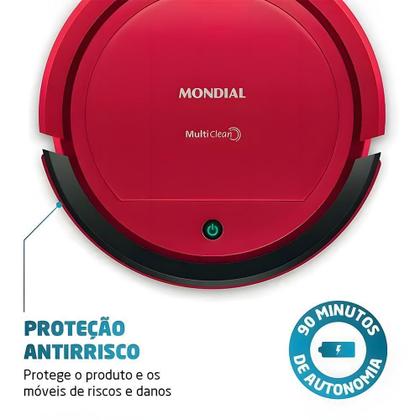 Imagem de Aspirador de Po Robô Multi Clean Mondial RB-09 Bivolt 30w