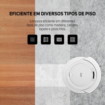 Imagem de Aspirador de Pó Robô ROBOT W90 Pérola 3 em 1, Automático, 250ml, Sistema Antiqueda 30W 3,6VDC Bivolt WAP