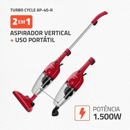 Imagem de Aspirador de Pó Turbo Cycle, Mondial, 1500W - AP-40-R