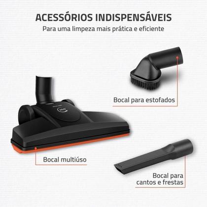 Imagem de Aspirador De Pó Turbo Cycle Mondial Preto/laranja 60hz 1500W Ap-40-b 127V